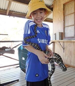 家族で楽しむシェーンによるケアンズ発、日本語ツアー、動物体験